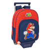 Super Mario ratastega koolikott Trick punane tumesinine 28x34x10cm