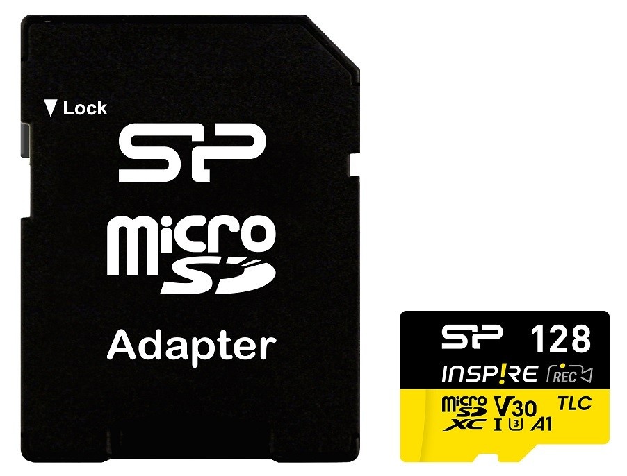 Silicon Power mälukaart microSDXC Inspire 128GB UHS-I U3 A1 V30 4K TLC