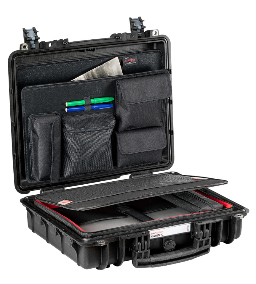 Explorer Cases kohver 4412HL Case Black with Laptop Bag