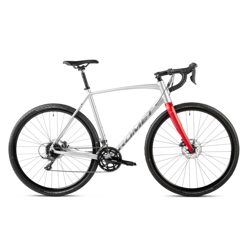 Romet Aspre 1 2024 28" 54 cm M, hõbe-punane