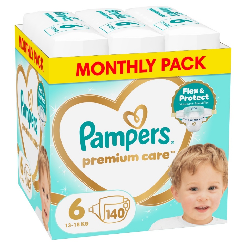 Pampers mähkmed Premium Care Teipmähkmed, suurus 6, 140 tk
