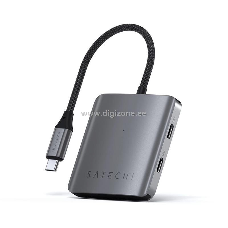 Satechi 4-Port USB-C -adapteri PD:llä, tähtiharmaa
