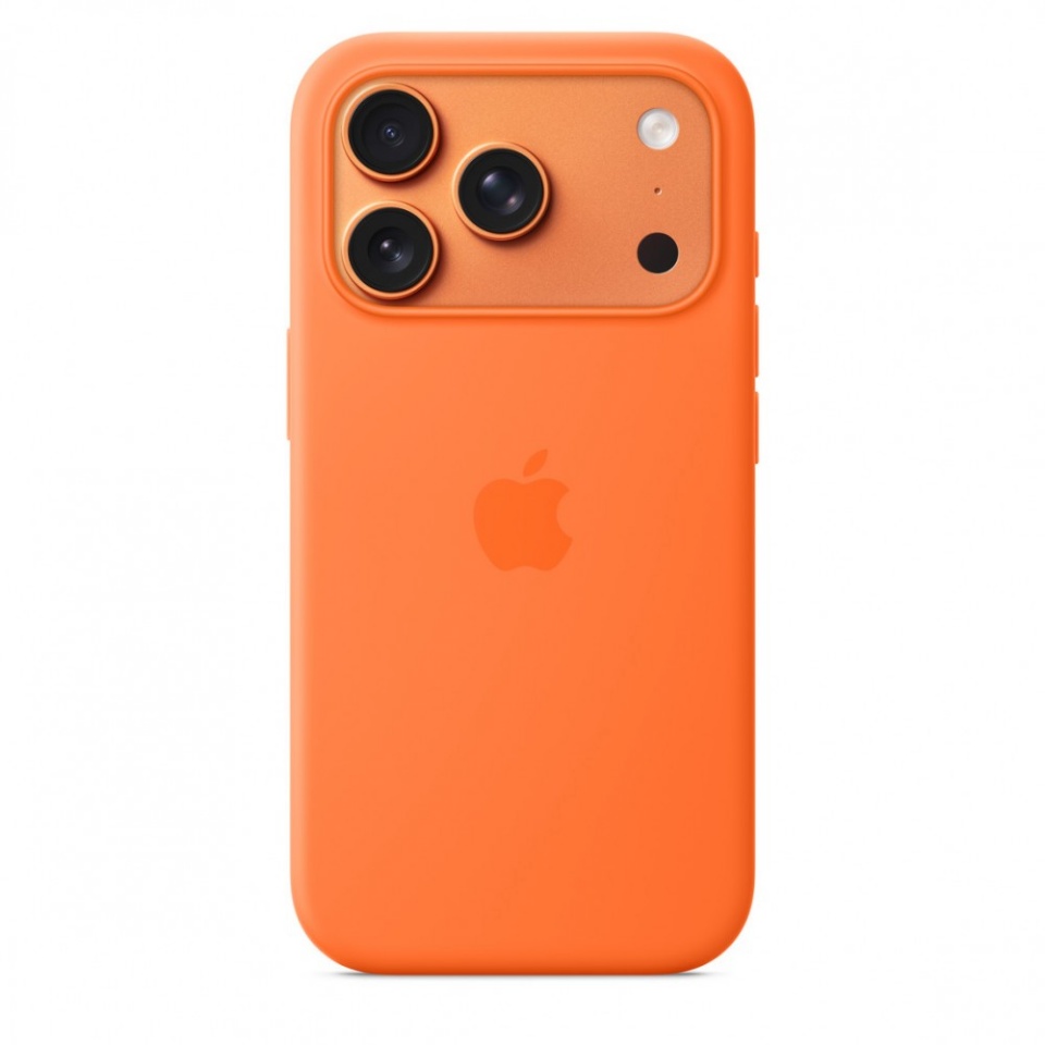 Apple kaitsekest iPhone 17 Pro Silicone Case with MagSafe - oranž