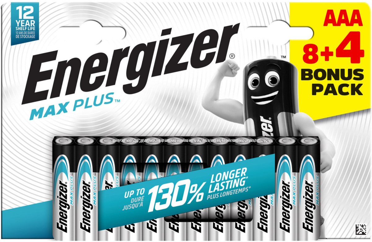 Energizer patarei Energizer Max Plus Alkaline AAA CHP12 8+4