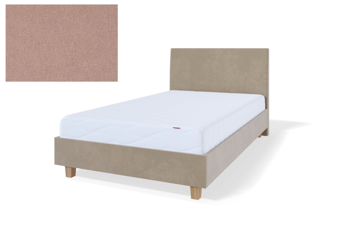 Sleepwell kontinentaalvoodi raam RED MODULAR, 120x200x20cm, FIESTA Pale Rose roosa