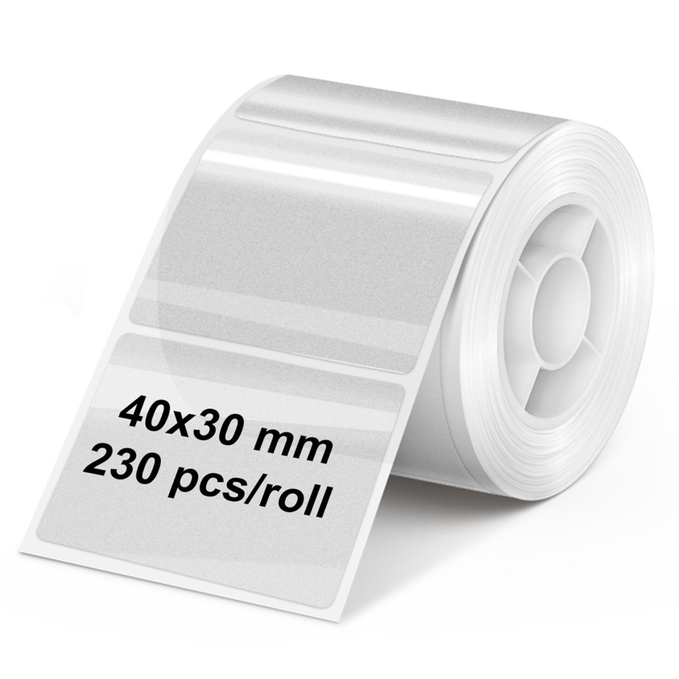 OLYMPIA etikett Olympia Etikettenrolle 40mm x 30mm transp.(230 Stück)