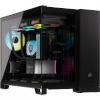 Corsair korpus Micro-ATX 2500X LINK Tempered Glass must