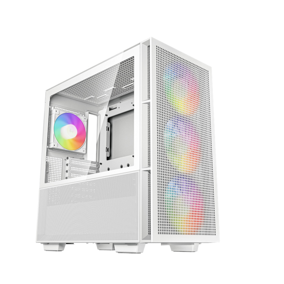 Deepcool korpus CH560 WH (valge, Tempered Glass)