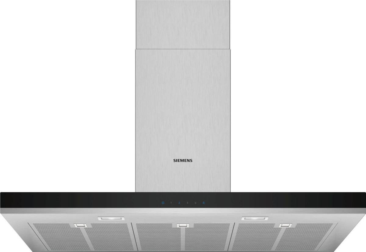 Siemens seinale paigaldatav õhupuhasti LC97BHM50 iQ300, roostevaba teras, 90 cm