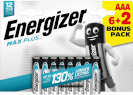 Energizer patarei Energizer Max Plus Alkaline AAA CHP8 6+2