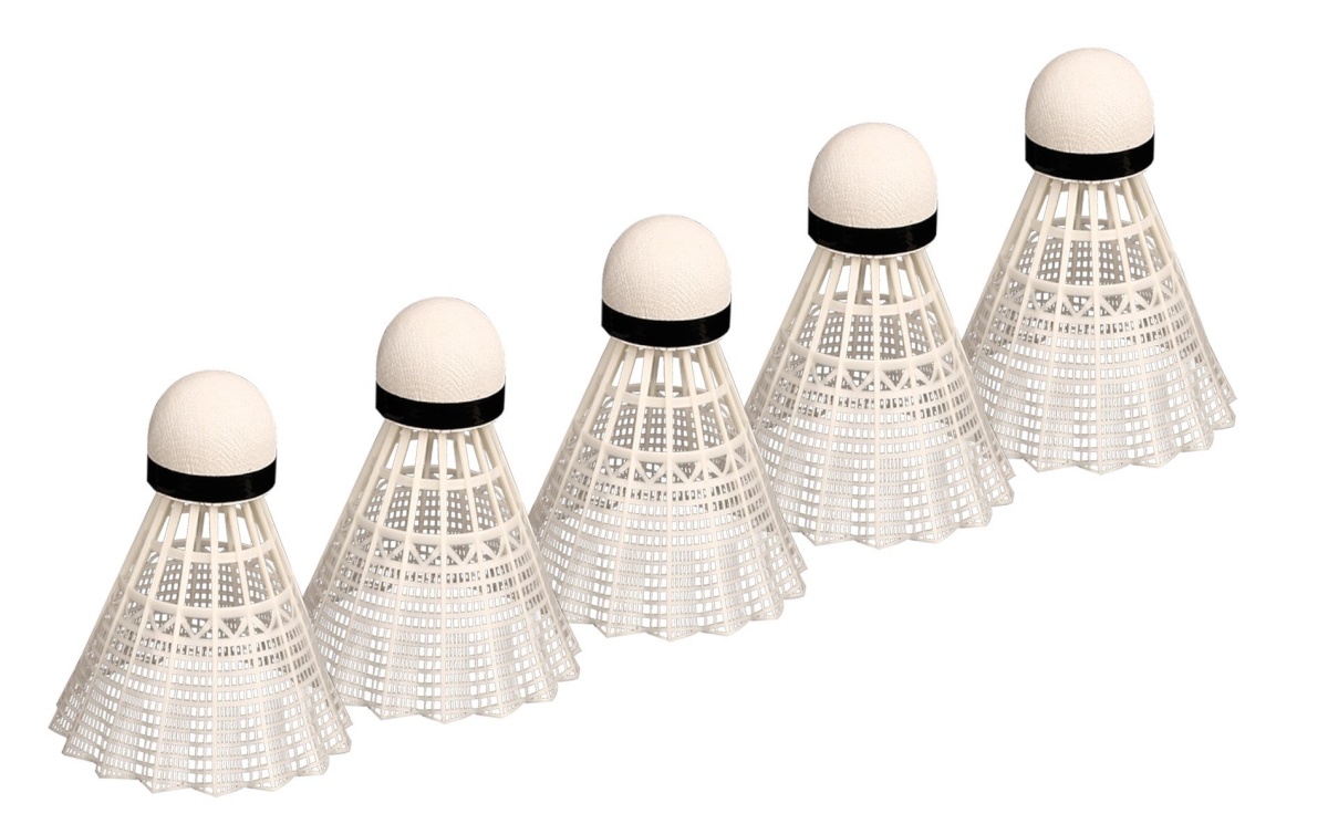 Avento sulgpallid 46SB 5tk valge/must