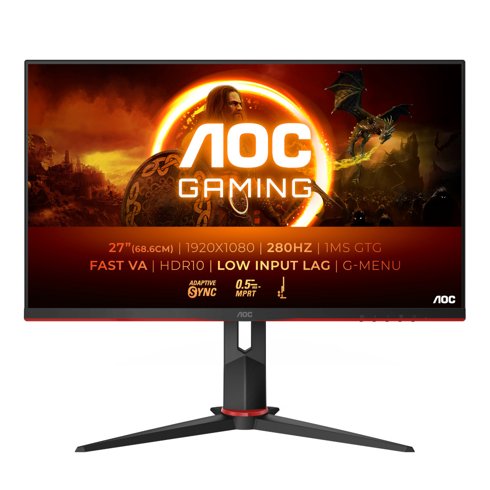 AOC monitor 68,6cm (27") 27G2ZN3/BK 16:09 2xHDMI+DP+USB VA Lift