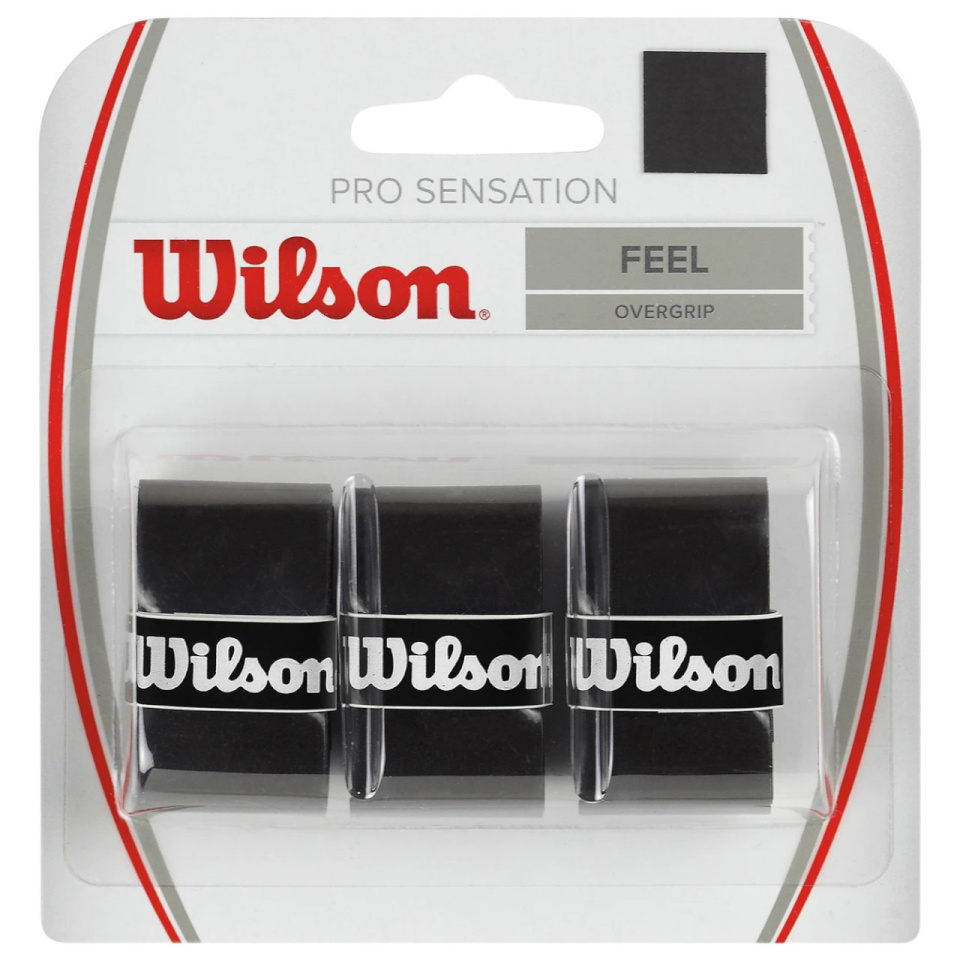 Wilson reketigrip Pro Sensation Feel Overgrip 3 tk. must WRZ4010BK