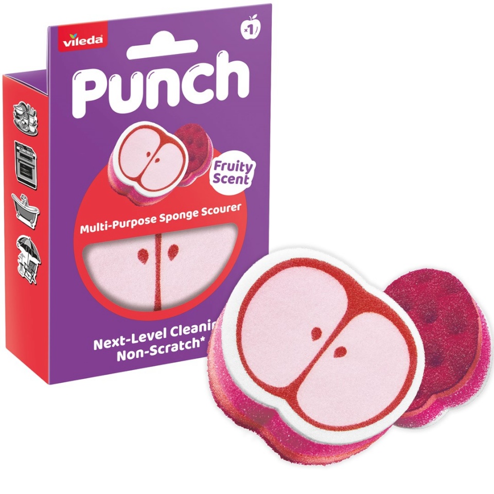 Vileda universaalne käsn Punch All-Purpose Sponge – Apple, 1tk