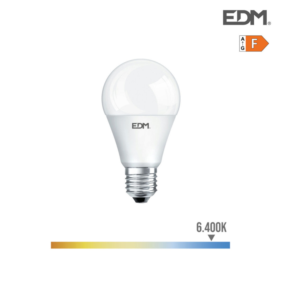EDM LED pirn Reguleeritav F 10 W E27 810 Lm Ø 6x10,8cm (6400 K)