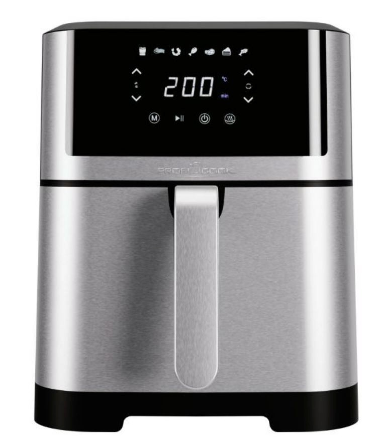 ProfiCook kuumaõhufritüür PCFR1269H Hot Air Fryer, roostevaba teras/must