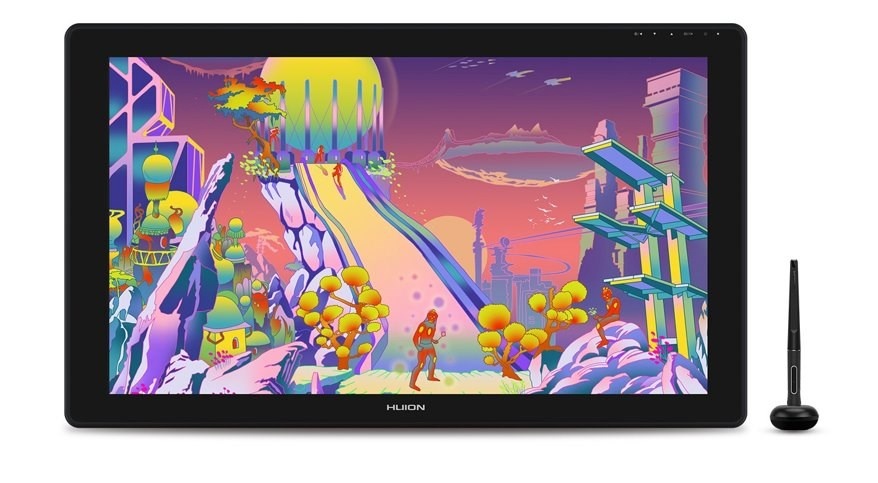 Huion graafikalaud Kamvas 24 Plus 5080 lpi 526,85x296,35mm USB-C must