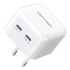Vention FBPW0-EU USB(C+C) GaN (35W/35W) mains charger (valge)