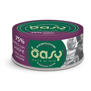 Oasy kassitoit More Love Tuna with Sardine, 70g