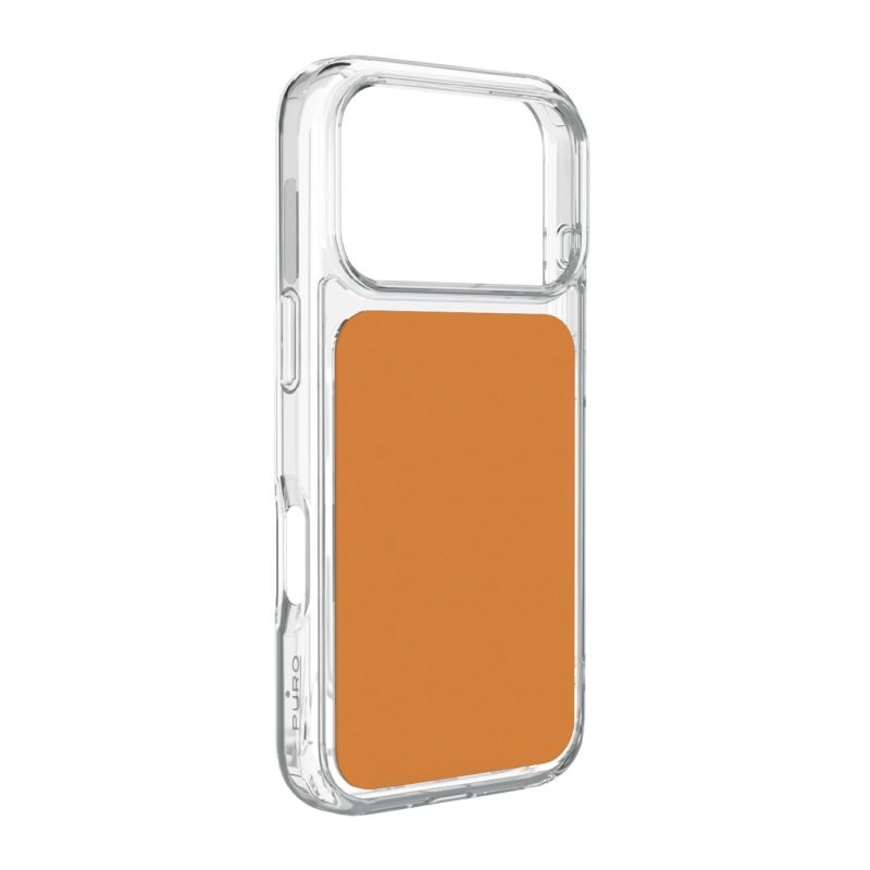 Puro Plate Mag Case for iPhone 17 Pro Compatible with MagSafe - Orange oranž / iPhone 17 Pro