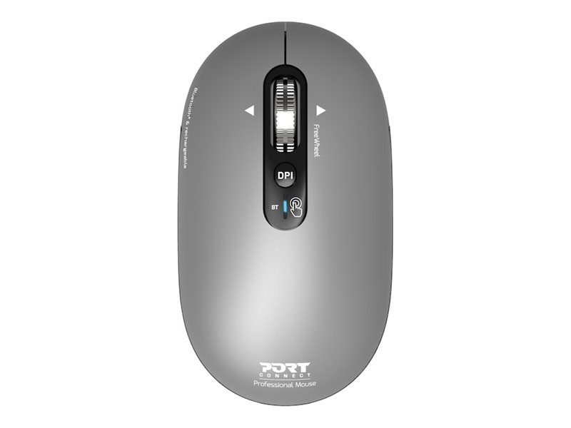Port Connect hiir Mouse | PURE MAC | Wireless | Bluetooth | Gris clair