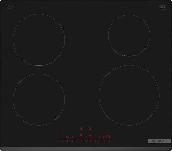 Bosch integreeritav induktsioon pliidiplaat PIE631HB1E Series 6 Induction Hob, 60cm, must