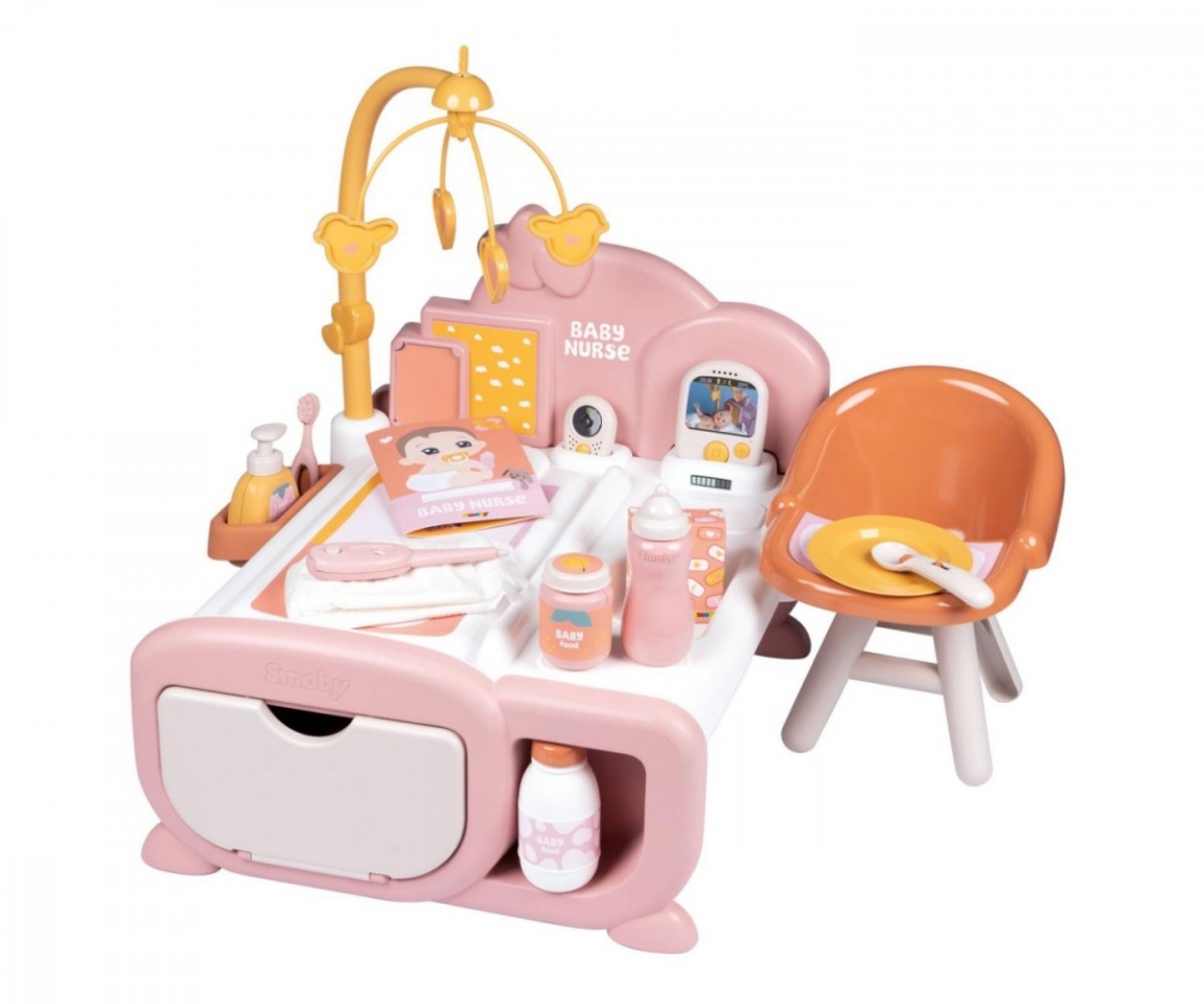 Smoby Set Baby Nurse Cocoon Nursery 3 in 1