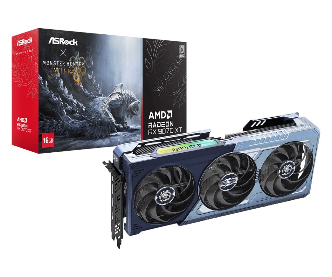 Asrock videokaart RX9070XT Monster Hunter Wild 16G
