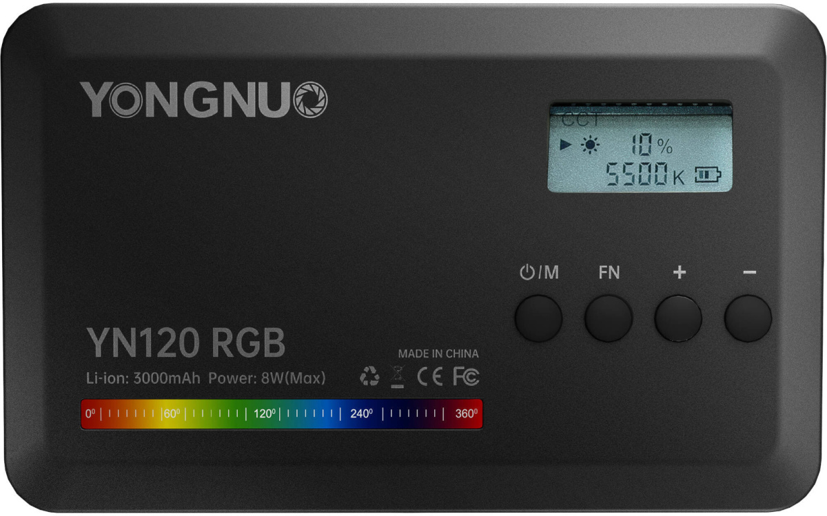 Yongnuo videovalgusti LED YN120 RGB WB