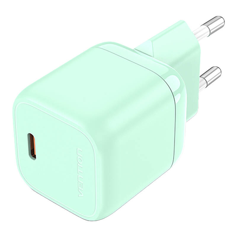 Vention FAKG0-EU USB-C GaN 30W power charger (roheline)