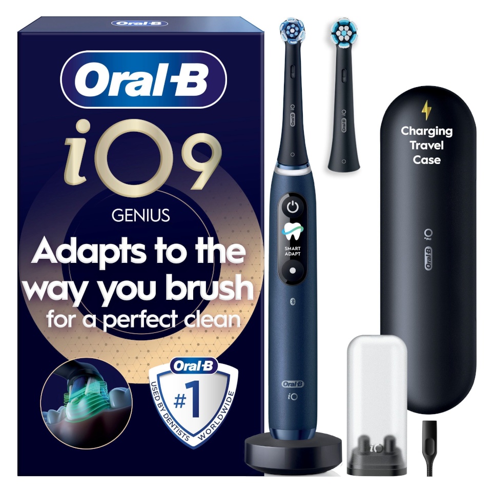 Braun elektriline hambahari Oral-B iO9, sinine + laadimise reisikott