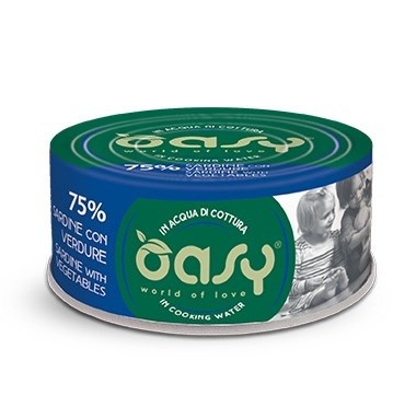 Oasy kassitoit More Love Sardine with Vegetables, 70g