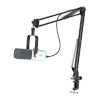 Fifine AM8TW gaming microphone with boom arm (valge)