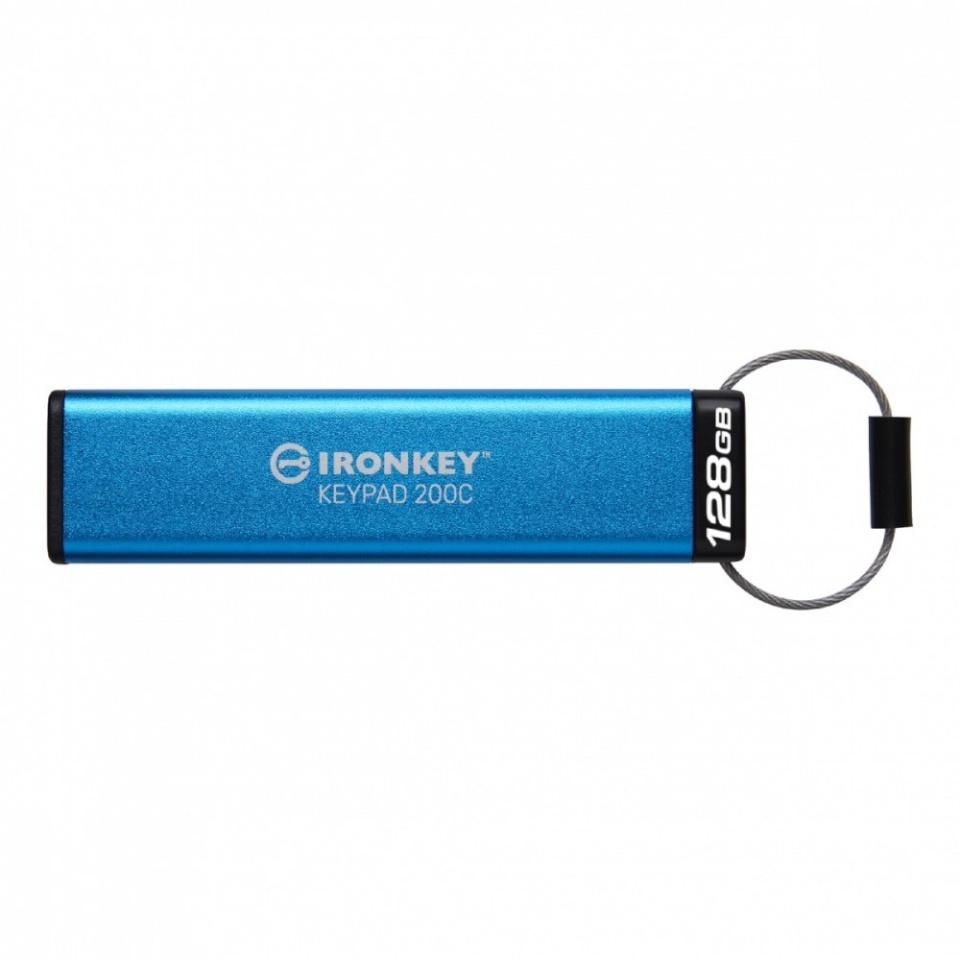 Kingston mälupulk Pendrive 128GB IronKey Keypad 200C USB-C FIPS140-3 Lvl3 AES-256