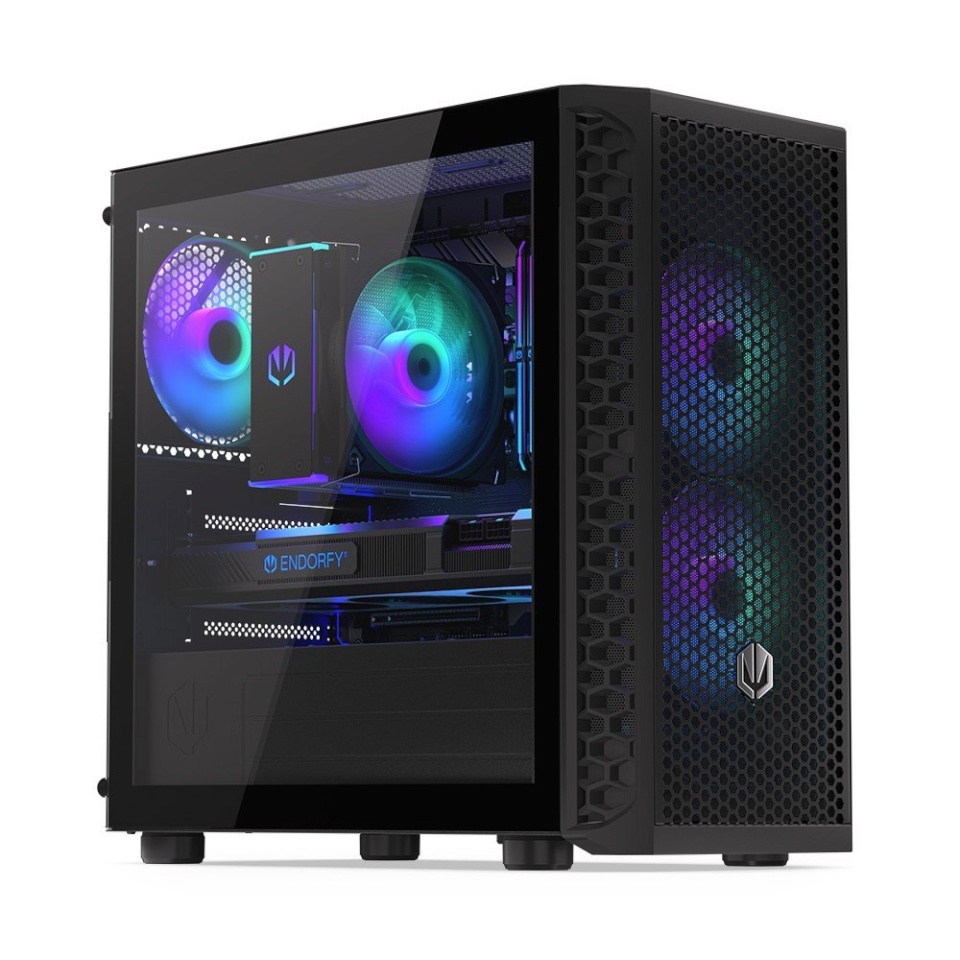 ENDORFY korpus Signum M30 ARGB (must, Tempered Glass)