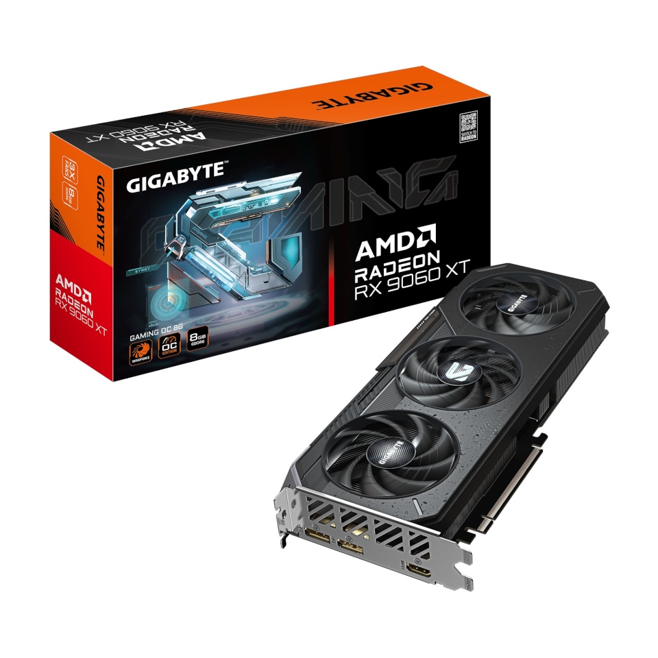 Gigabyte videokaart Radeon RX 9060 XT GAMING OC 8G | AMD | 8GB | Radeon RX 9060 XT | GDDR6 | HDMIx1 | PCI-E 5.0