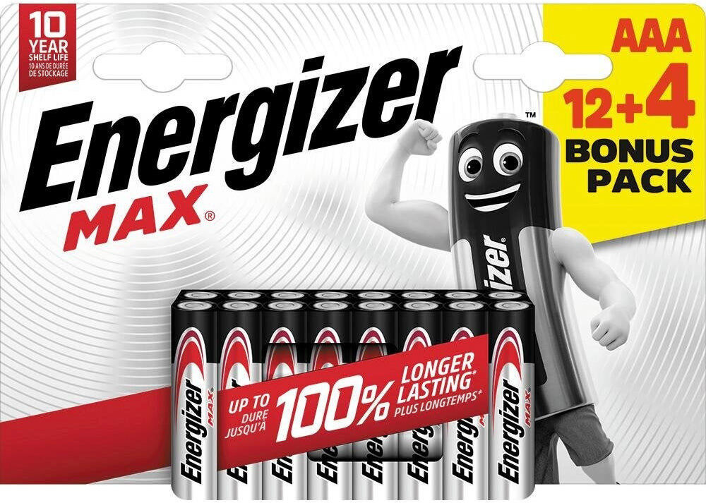 Energizer patarei Energizer Max Alkaline AAA CHP16 12+4