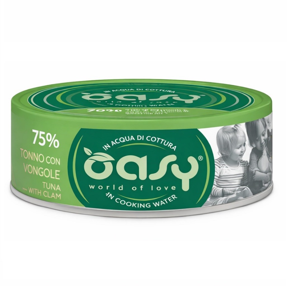 Oasy kassitoit More Love Tuna with Clam, 70g