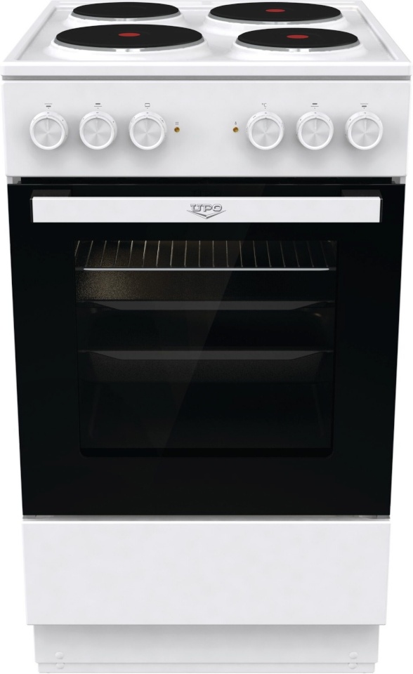 Upo eraldiseisev pliit UE5A20W Cast Iron Stove, valge