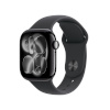 Apple Watch Series 11 (GPS) 42mm peegelmust alumiiniumkorpus musta sportrihmaga, S/M