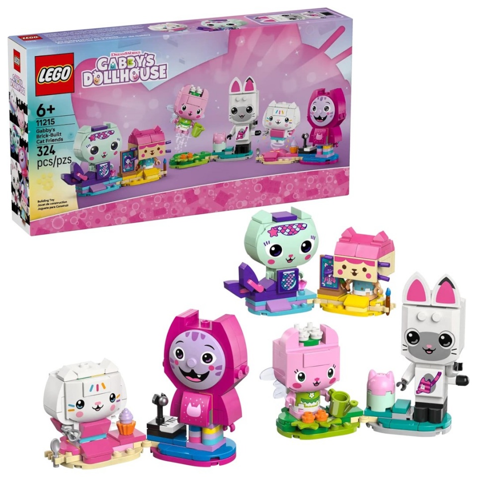 Lego klotsid GABBY’S DOLLHOUSE 11215 Gabby's Brick-Built Cat Friends