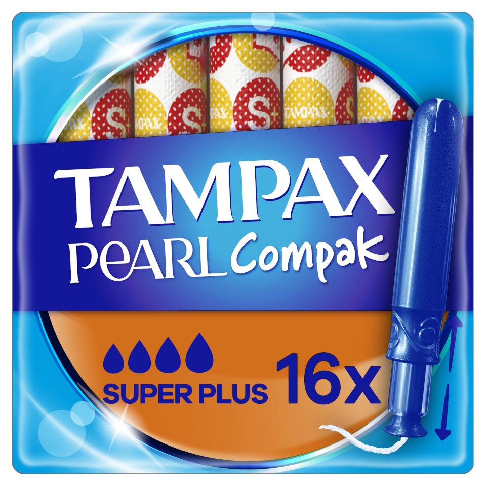 Tampax Compak Pearl Super Plus Tampoonid Aplikaatoriga, 16 tk