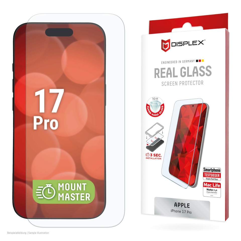 Displex kaitseklaas Apple iPhone 17 Pro Real Screen Glass MM By Transparent