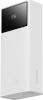 Baseus akupank EnerFill FP41 30000mAh 22.5W Powerbank with USB-A - USB-C 3A 30cm Cable, valge