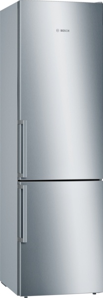 Bosch külmik KGE398IBP Series 6 Energy efficiency class B, Free standing, Combi, Height 201cm, Fridge net capacity 249 L, Freezer net capacity 94 L, 38 dB, Inox