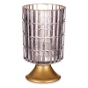 Gift Decor LED-latern Metall hall kuldne Klaas (10,7x18x10,7cm)