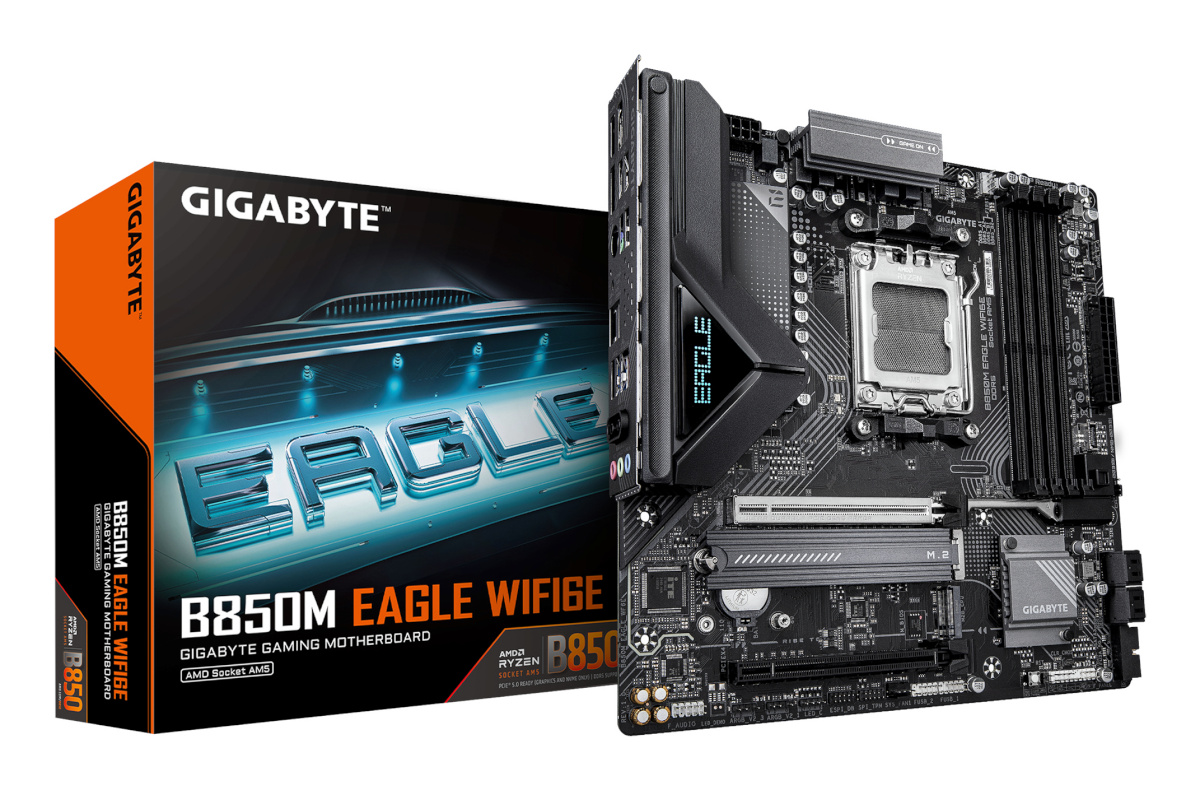 Gigabyte emaplaat B850M Eagle WiFi6E (B850,AM5,mATX,DDR5)