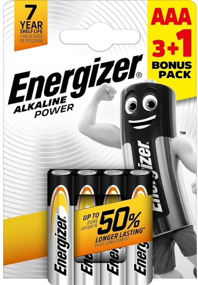 Energizer patarei Energizer Alkaline Power AAA CHP4 3+1