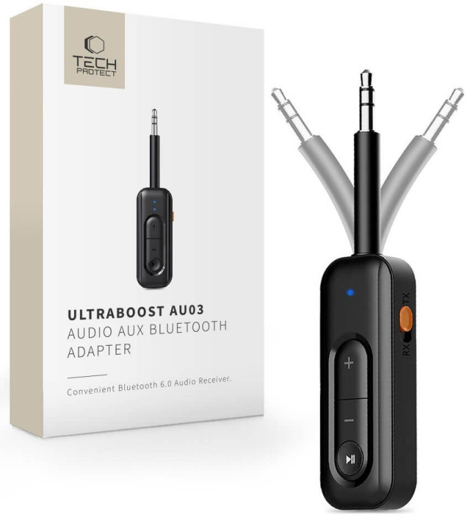 Tech-Protect heliadapter UltraBoost AU03 Bluetooth 6.0 AUX, must