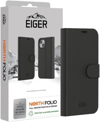 Eiger kaitsekest North Folio Case iPhone SE (2025) must